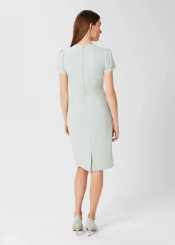 Hobbs Ana Shift Dress, Sage Green -EleganceWear Store hobbs ana shift dress sage green1