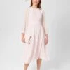 Hobbs Arianne Fit And Flare Dress, Light Pink/Blush