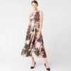 Hobbs Carly Floral Print Dress, White/Multi