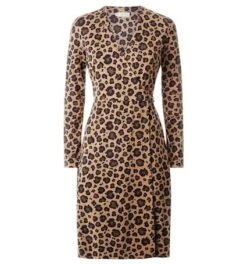 Hobbs Delilah Wrap Dress, Brown/Multi