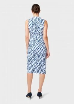 Hobbs Denisa Jersey Print Shift Dress, White/Blue 3 Hobbs Denisa Jersey Print Shift Dress, White/Blue -EleganceWear Store hobbs denisa jersey print shift dress white blue1 e1589461171517