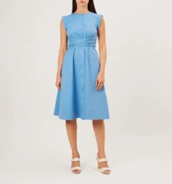 Hobbs Eloise Dress, Sea Blue -EleganceWear Store hobbs eloise dress sea blue1