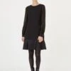Hobbs Gloria Sleeve Dress, Black