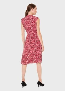 Hobbs Isabelle Printed Dress, Red/White -EleganceWear Store hobbs isabelle printed dress red white1 e1594117587525