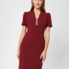 Hobbs Isla Shift Dress, Red