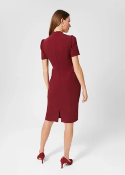 Hobbs Isla Shift Dress, Red -EleganceWear Store hobbs isla shift dress red1