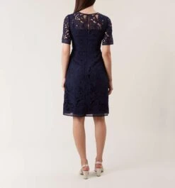 Hobbs Mandy Lace Dress, Navy Blue -EleganceWear Store hobbs mandy lace dress navy blue2