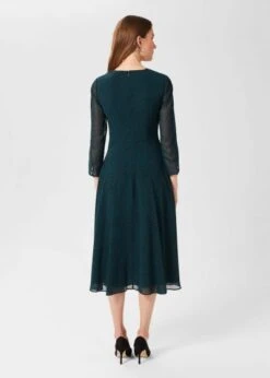 Front Page -EleganceWear Store hobbs mimi printed long sleeve dress pine green1 e1631744009717