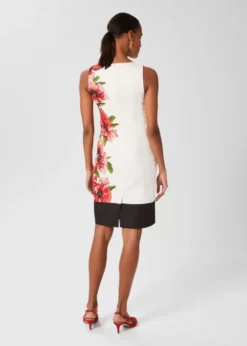 Hobbs Moira Floral Shift Dress, Red/White -EleganceWear Store hobbs moira floral shift dress red white1 e1653598089460