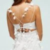 Coast 3d Floral Structured Bodice High Low Dress, Ivory