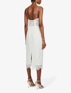 Jenny Yoo Harley Square-neck Stretch-lace Midi Bridal Dress, Ivory -EleganceWear Store jenny yoo harley square neck stretch lace midi bridal dress ivory1 e1628187791893