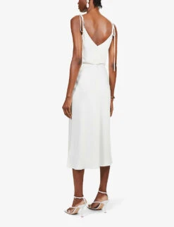 Jenny Yoo Kat Cowl-neck Satin Midi Wedding Dress, Ivory -EleganceWear Store jenny yoo kat cowl neck satin midi wedding dress ivory1