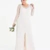 ASOS Joanna Hope Beaded Sleeve Bridal Maxi Dress, Ivory