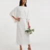 Joanna Hope Ivory Kimono Sleeve Beaded Bridal Maxi Dress, Ivory