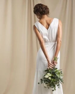 Joanna Hope Jacquard Bridal Midi Dress, Ivory -EleganceWear Store joanna hope jacquard bridal midi dress ivory2