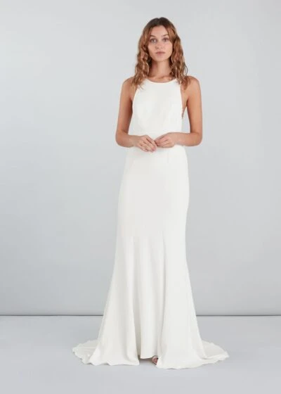 Whistles Lina Lace Insert Wedding Dress, Ivory 1 Whistles Lina Lace Insert Wedding Dress, Ivory