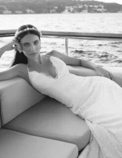 Rowley Hesselballe Aden Lace Wedding Maxi Dress, White