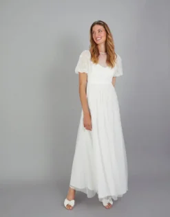 Monsoon Celina Embellished Bridal Maxi Dress Ivory