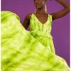 Monsoon Dalila Tie Dye Dress With Sustainable Viscose Green