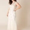 Monsoon Isabella Embellished Embroidered Bridal Dress, Ivory