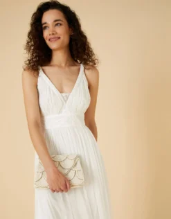 Monsoon Janet Bridal Maxi Dress Ivory