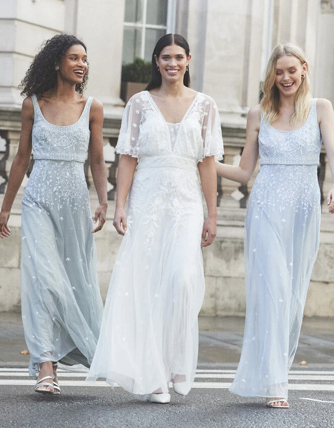 Monsoon Maggie Embroidered Bridal Dress Ivory 1 Monsoon Maggie Embroidered Bridal Dress Ivory