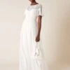 Monsoon Shelly Floral Embellished Bridal Dress Ivory