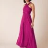 Monsoon Tallulah Multi Tie Bridesmaid Maxi Dress, Bright Pink