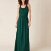 Monsoon Tallulah Multi Tie Bridesmaid Maxi Dress, Green