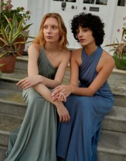 Monsoon Tracy Twist Me Tie Me Maxi Bridesmaid Dress Green