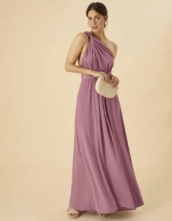 Monsoon Tracy Twist Me Tie Me Maxi Bridesmaid Dress Pink