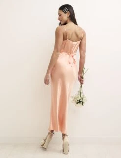 Nobody's Child Peach Bridesmaid Trixie Midaxi Dress 5 Nobody's Child Peach Bridesmaid Trixie Midaxi Dress -EleganceWear Store nobodys child peach bridesmaid trixie midaxi dress2