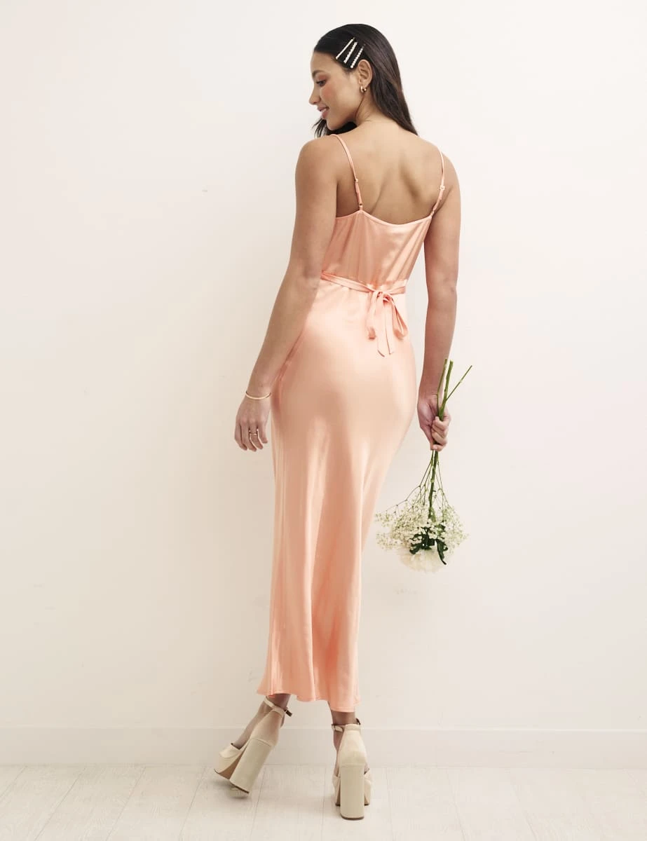 Nobody's Child Peach Bridesmaid Trixie Midaxi Dress 3 Nobody's Child Peach Bridesmaid Trixie Midaxi Dress - Image 3