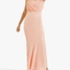 Oasis Emily Bow Back Bridesmaid Maxi Dress, Dusty Pink