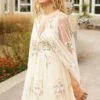 Needle & Thread Needle & Thread Bridal Petunia Maxi Dress With Floral Embroidery In Ivory