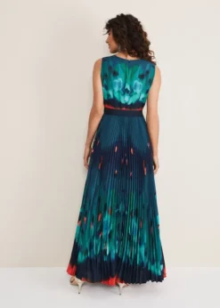 Phase Eight Adriana Print Maxi Dress, Malachite Blue/Multi -EleganceWear Store phase eight adriana print maxi dress malachite blue multi2 e1660043602393