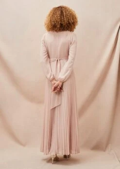 Phase Eight Alecia Pleated Chiffon Maxi Dress, Antique Rose/Blush -EleganceWear Store phase eight alecia pleated chiffon maxi dress antique rose blush1 e1644422690681