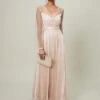 Phase Eight Ashley Hotfix Sheer Maxi Dress, Champagne