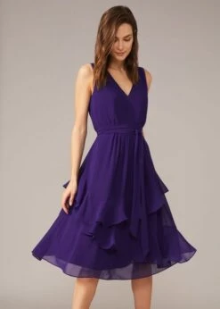 Phase Eight Breesha Belted Dress, Purple