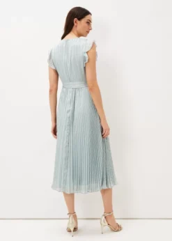 Phase Eight Carmella Pleated Dress, Pale Sage Green -EleganceWear Store phase eight carmella pleated dress pale sage green1 e1656311761122