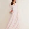 Phase Eight Carmen Fil Coupe Maxi Dress, Antique Rose, Pink/Blush