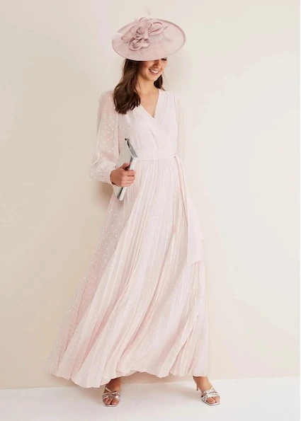Phase Eight Carmen Fil Coupe Maxi Dress, Antique Rose, Pink/Blush 1 Phase Eight Carmen Fil Coupe Maxi Dress, Antique Rose, Pink/Blush