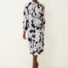 Phase Eight Ella Floral Print Dress, Black/Blue/Pink
