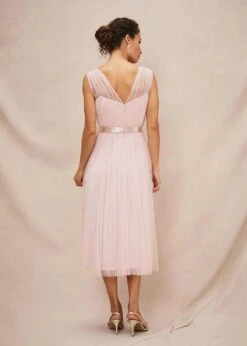Phase Eight Ella Tulle Midi Bridesmaid Dress, Blush Pink -EleganceWear Store phase eight ella tulle short bridesmaid dress blush pink1