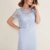 Coast Phase Eight Isabella Lace Dress, Light Cornflower/Blue