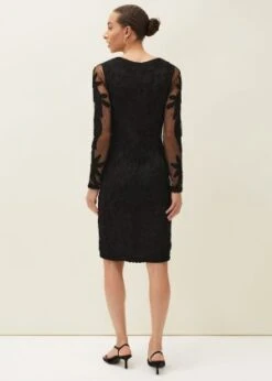 Phase Eight Isobel Tapework Lace Dress, Black -EleganceWear Store phase eight isobel tapework lace dress black1 e1641221497856