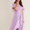 Coast Phase Eight Julissa Wrap Dress, Crocus/Lilac Purple