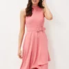 Phase Eight Kazandra Belted Dress, Watermelon Pink