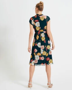 Phase Eight Laura Floral Print Dress, Green/Multi -EleganceWear Store phase eight laura floral print dress green multi1