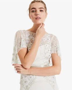 Phase Eight Louise Beaded Bridal Dress, Ivory